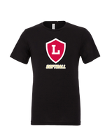 Orange Lutheran HS Softball Double Shield Logo - Mens Tri Blend Shirt