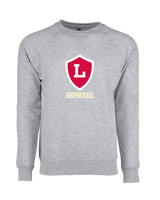 Orange Lutheran HS Softball Shield Logo - Crewneck Sweatshirt