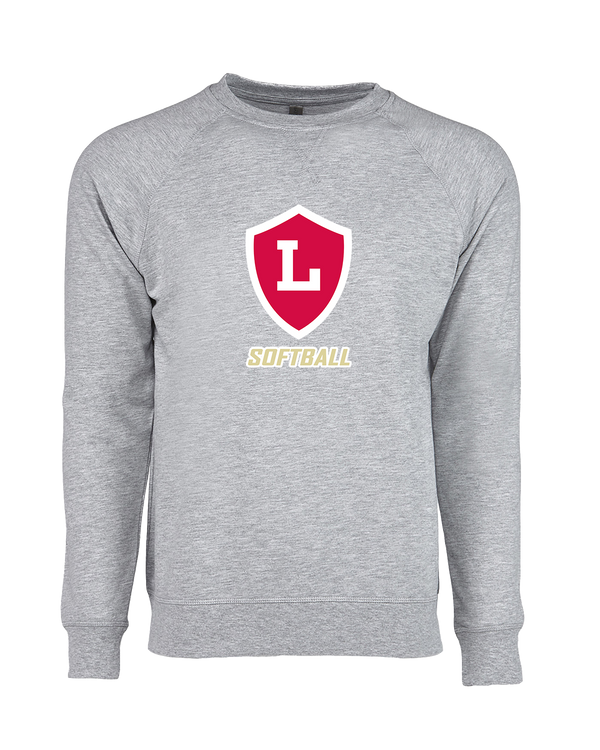Orange Lutheran HS Softball Shield Logo - Crewneck Sweatshirt