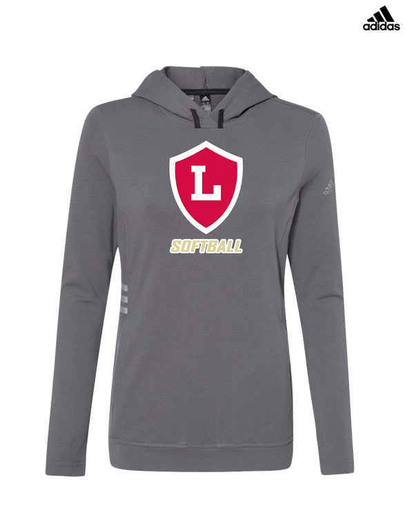 Orange Lutheran HS Softball Shield Logo - Adidas Women's Lightweight Hooded Sweatshirt