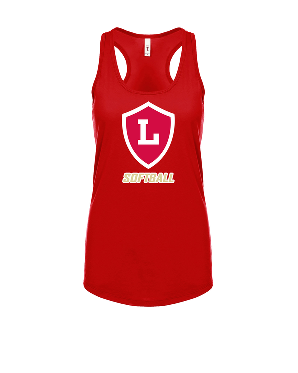 Orange Lutheran HS Softball Shield Logo - Womens Tank Top