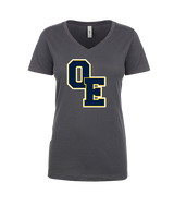 Ovid-Elsie HS Athletics Logo - Womens V-Neck