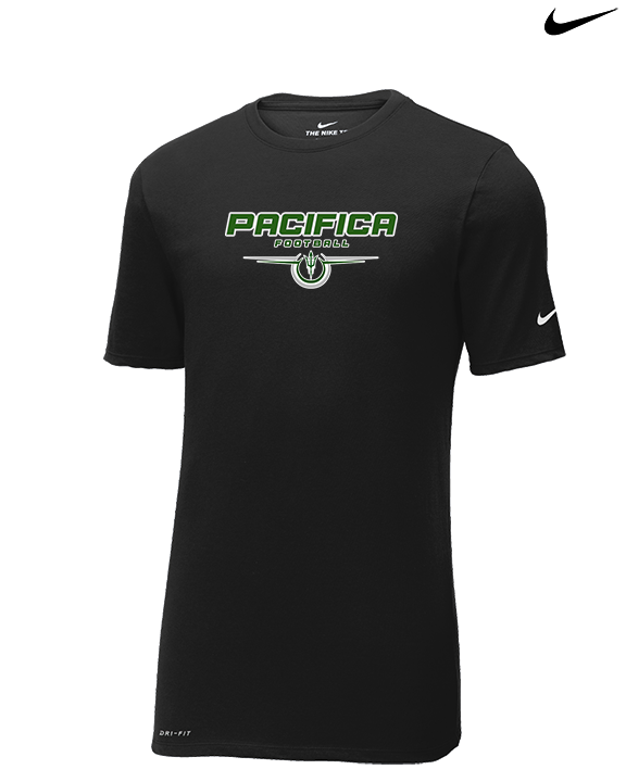 Pacifica HS Football Design - Mens Nike Cotton Poly Tee
