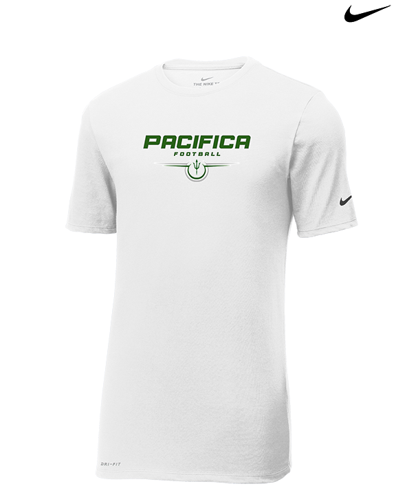 Pacifica HS Football Design - Mens Nike Cotton Poly Tee