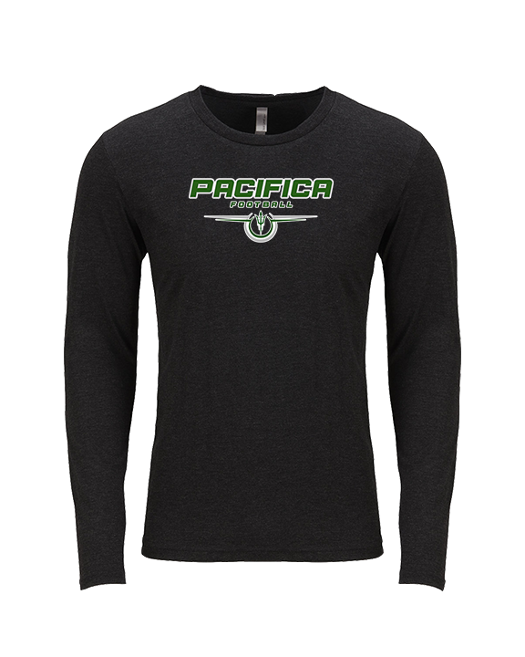 Pacifica HS Football Design - Tri-Blend Long Sleeve