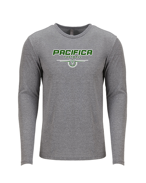 Pacifica HS Football Design - Tri-Blend Long Sleeve