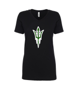 Pacifica HS Football Logo - Womens Vneck