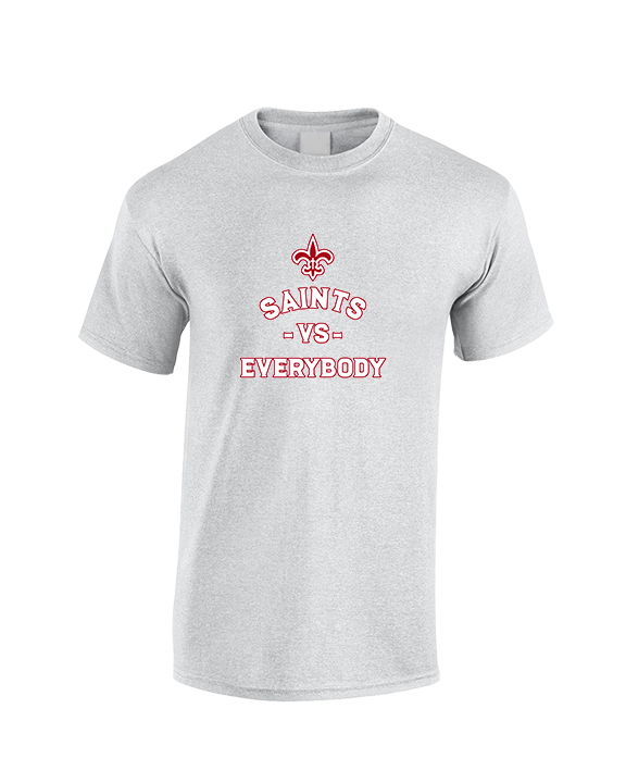 Palm Beach Christian Preparatory School Football Vs Everybody - Cotton T-Shirt