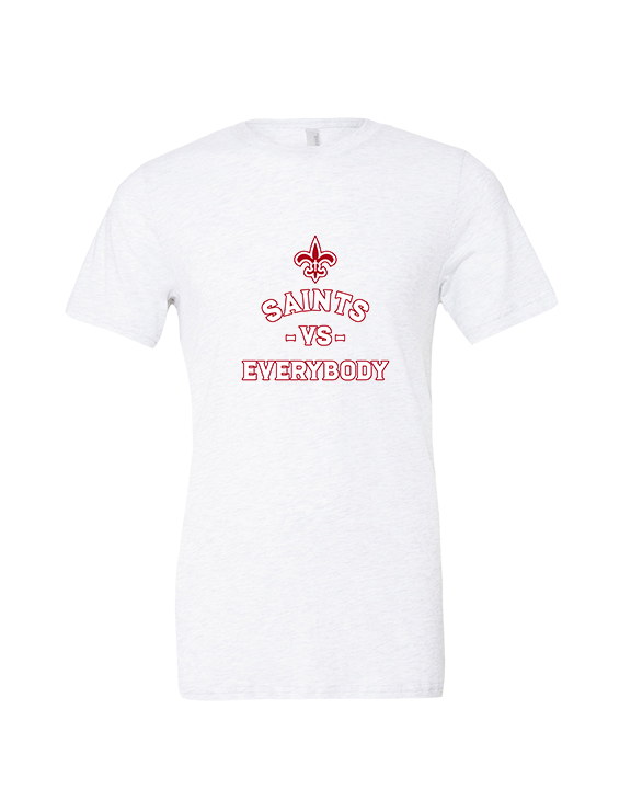 Palm Beach Christian Preparatory School Football Vs Everybody - Tri-Blend Shirt