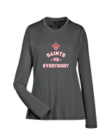 Palm Beach Christian Preparatory School Football Vs Everybody - Womens Performance Longsleeve