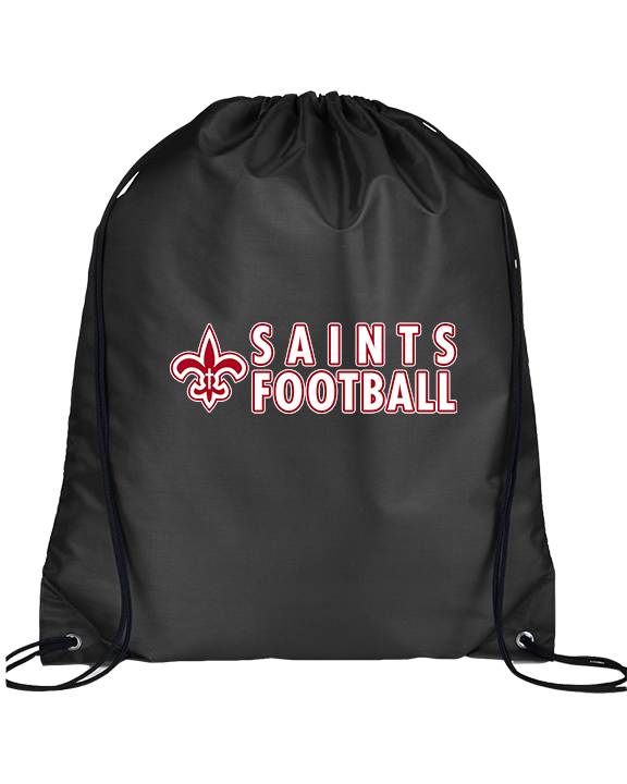 Palm Beach Christian Preparatory School Football Basic - Drawstring Bag