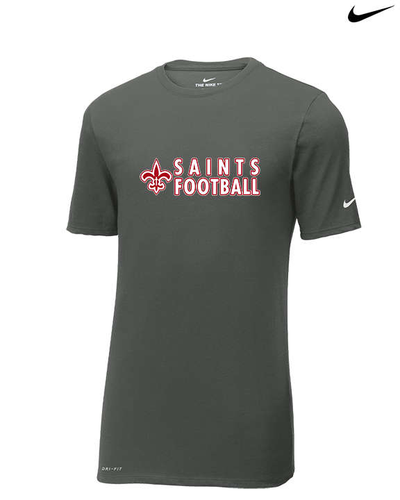 Palm Beach Christian Preparatory School Football Basic - Mens Nike Cotton Poly Tee