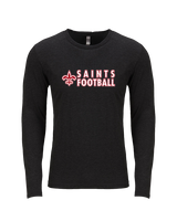 Palm Beach Christian Preparatory School Football Basic - Tri-Blend Long Sleeve