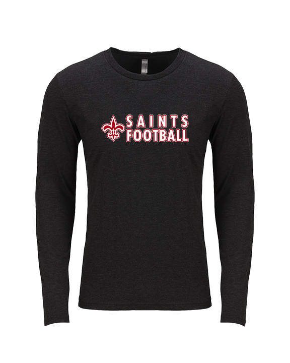 Palm Beach Christian Preparatory School Football Basic - Tri-Blend Long Sleeve