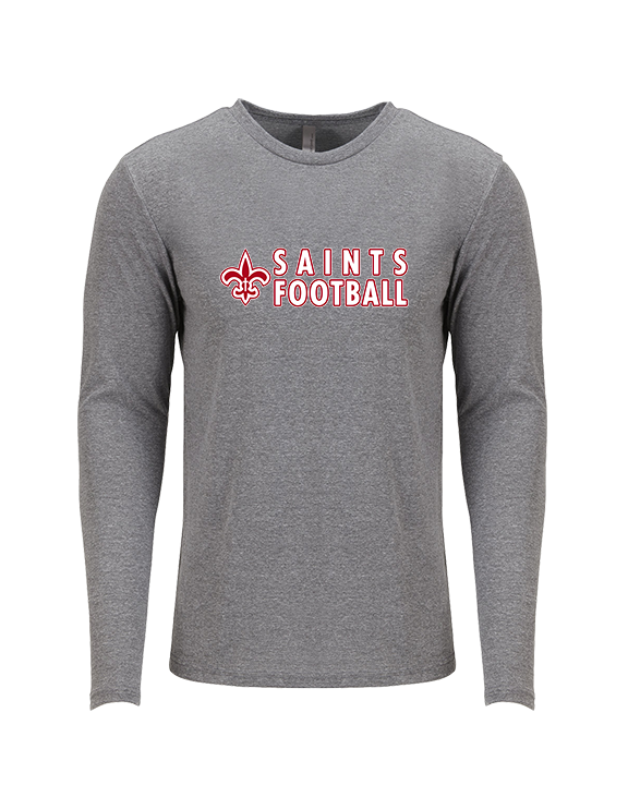 Palm Beach Christian Preparatory School Football Basic - Tri-Blend Long Sleeve