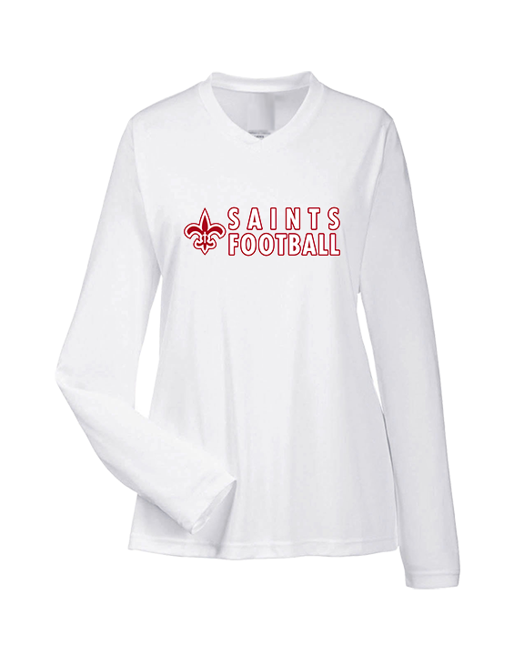 Palm Beach Christian Preparatory School Football Basic - Womens Performance Longsleeve