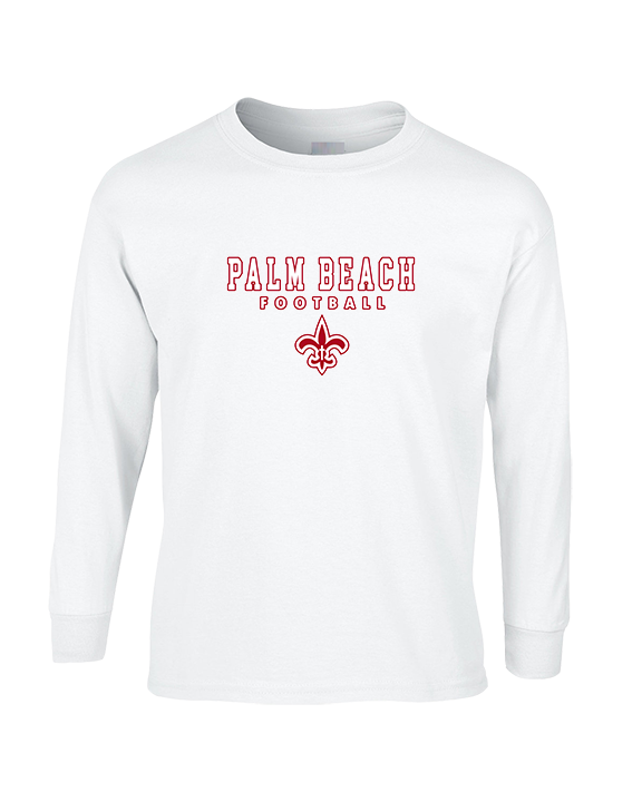 Palm Beach Christian Preparatory School Football Block - Cotton Longsleeve