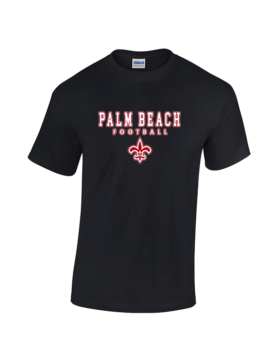 Palm Beach Christian Preparatory School Football Block - Cotton T-Shirt