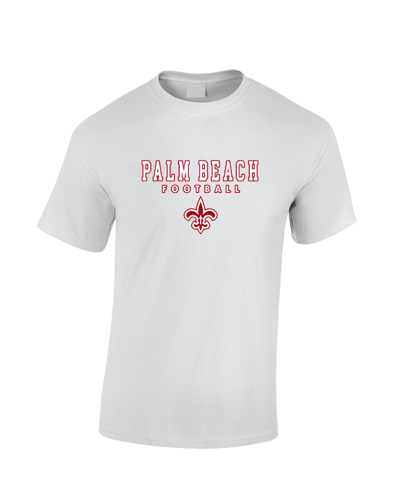 Palm Beach Christian Preparatory School Football Block - Cotton T-Shirt
