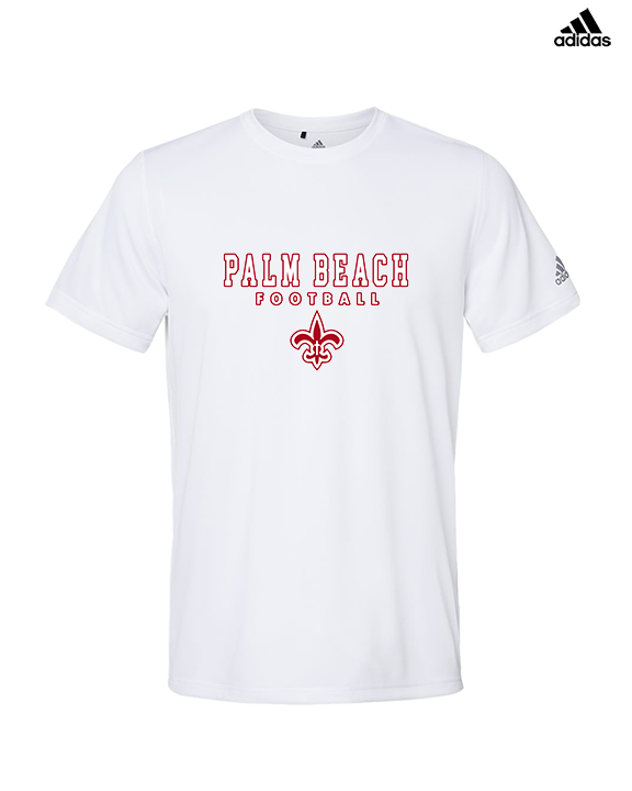 Palm Beach Christian Preparatory School Football Block - Mens Adidas Performance Shirt