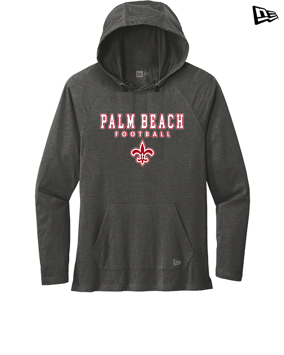 Palm Beach Christian Preparatory School Football Block - New Era Tri-Blend Hoodie