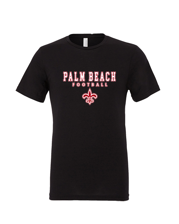 Palm Beach Christian Preparatory School Football Block - Tri-Blend Shirt