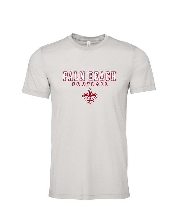 Palm Beach Christian Preparatory School Football Block - Tri-Blend Shirt