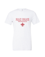 Palm Beach Christian Preparatory School Football Block - Tri-Blend Shirt