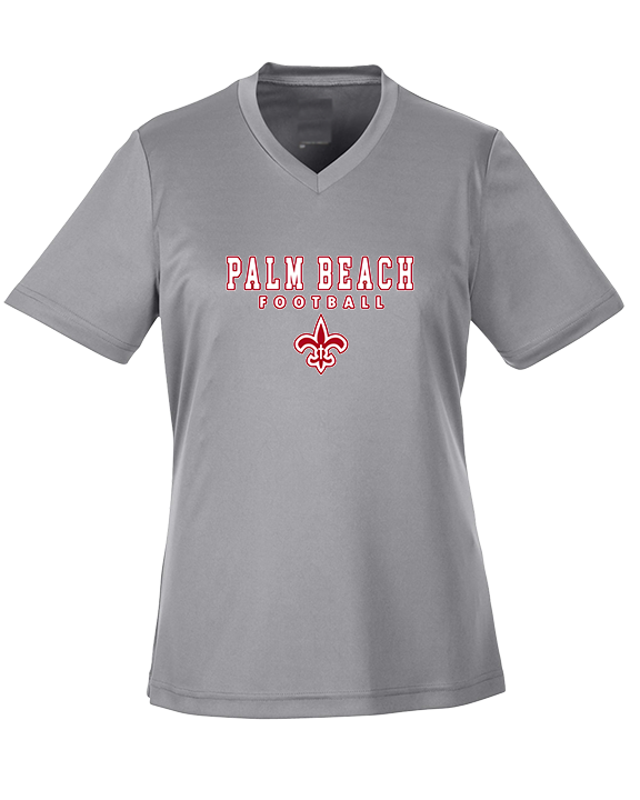 Palm Beach Christian Preparatory School Football Block - Womens Performance Shirt
