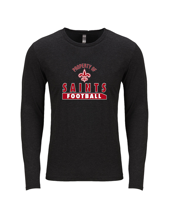 Palm Beach Christian Preparatory School Football Property - Tri-Blend Long Sleeve