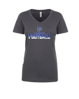 Palmerton HS Football Splatter - Womens Vneck