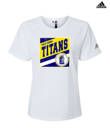 Palo Verde HS Boys Basketball Square - Womens Adidas Performance Shirt