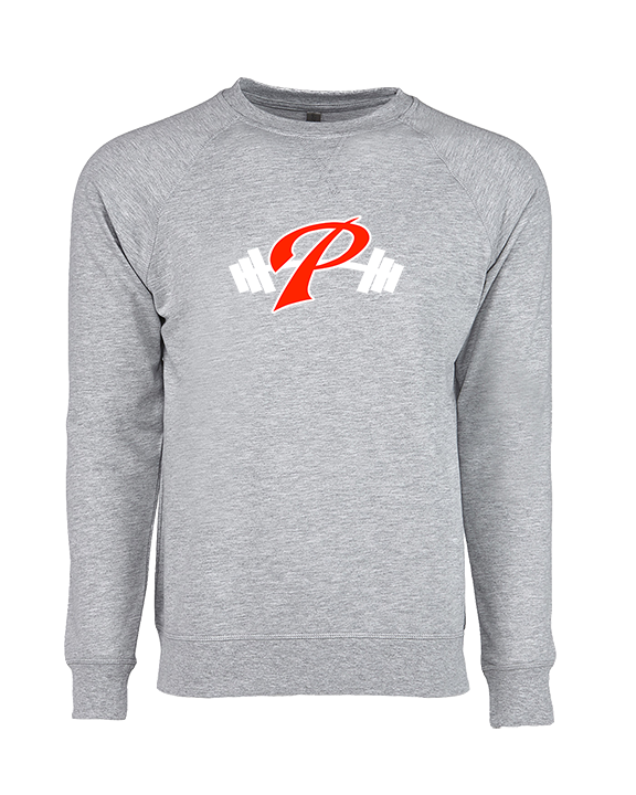 Palomar College Football P With Barbell - Crewneck Sweatshirt