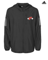 Palomar College Football P With Barbell - Mens Adidas Full Zip Jacket