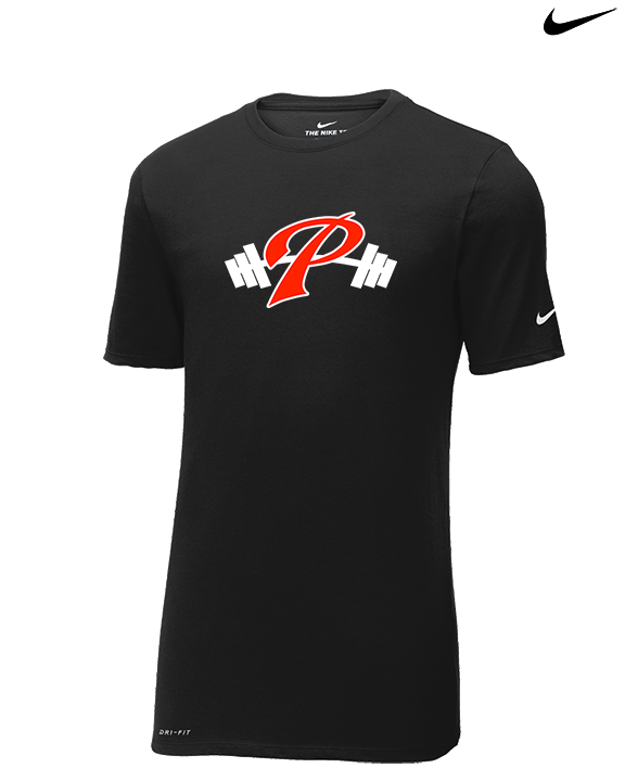 Palomar College Football P With Barbell - Mens Nike Cotton Poly Tee