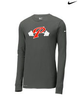 Palomar College Football P With Barbell - Mens Nike Longsleeve