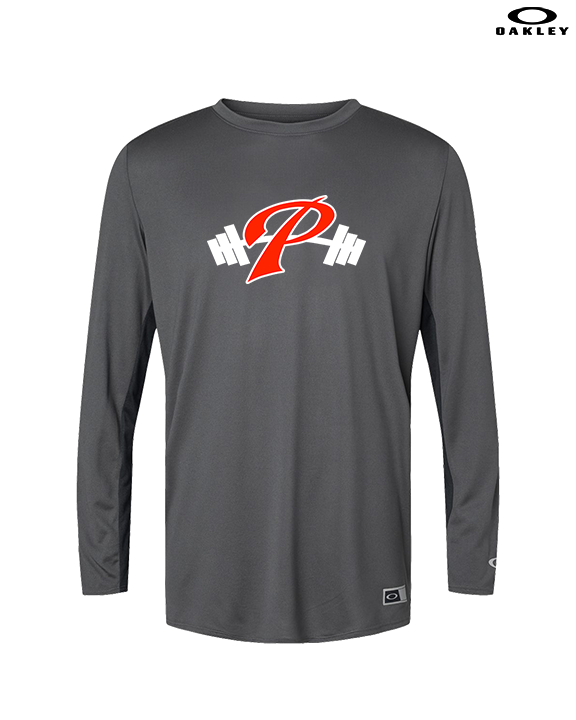Palomar College Football P With Barbell - Mens Oakley Longsleeve