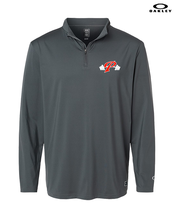 Palomar College Football P With Barbell - Mens Oakley Quarter Zip