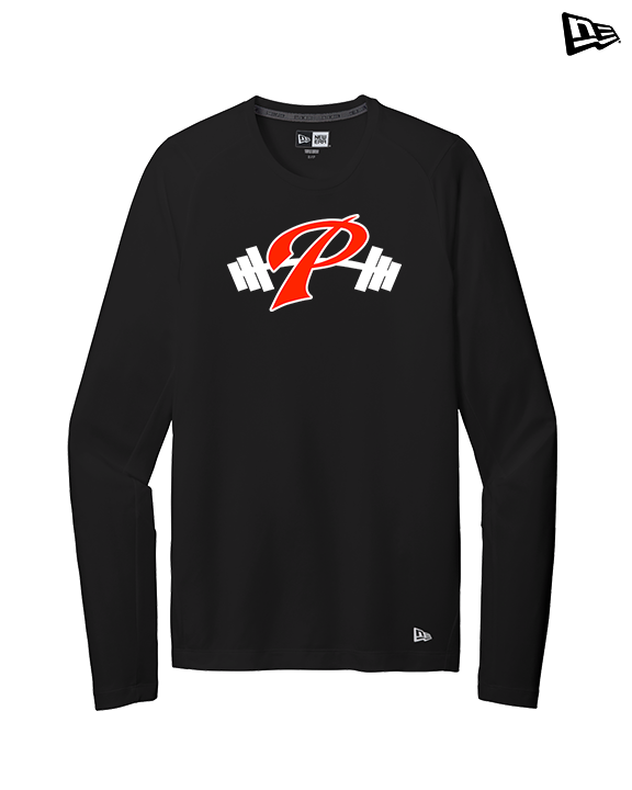 Palomar College Football P With Barbell - New Era Performance Long Sleeve
