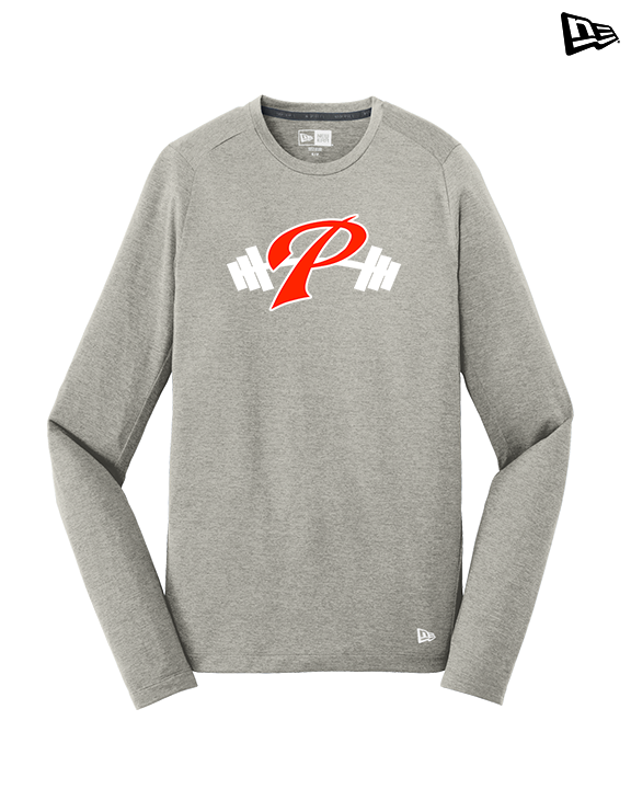 Palomar College Football P With Barbell - New Era Performance Long Sleeve