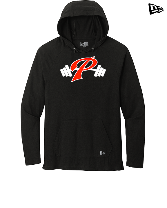 Palomar College Football P With Barbell - New Era Tri-Blend Hoodie