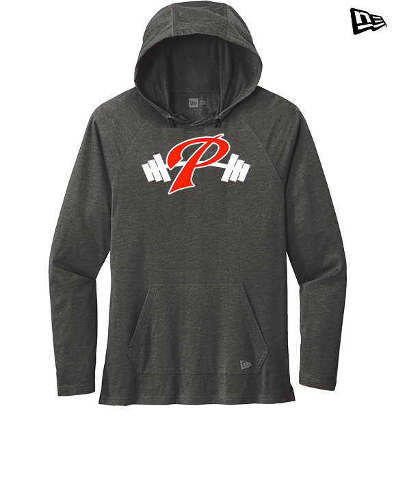 Palomar College Football P With Barbell - New Era Tri-Blend Hoodie