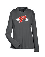 Palomar College Football P With Barbell - Womens Performance Longsleeve