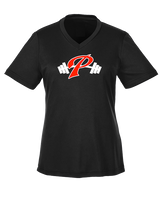 Palomar College Football P With Barbell - Womens Performance Shirt