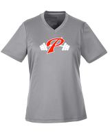 Palomar College Football P With Barbell - Womens Performance Shirt