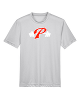 Palomar College Football P With Barbell - Youth Performance Shirt