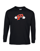 Palomar College Football P With Barbell Black Stroke - Cotton Longsleeve