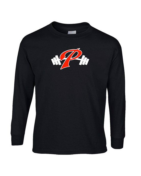 Palomar College Football P With Barbell Black Stroke - Cotton Longsleeve