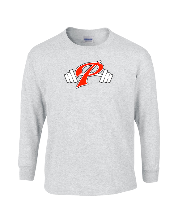 Palomar College Football P With Barbell Black Stroke - Cotton Longsleeve
