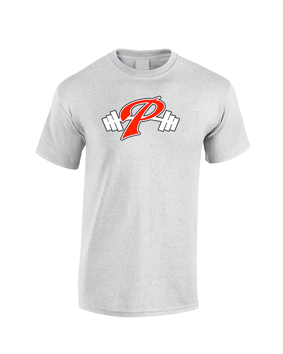Palomar College Football P With Barbell Black Stroke - Cotton T-Shirt